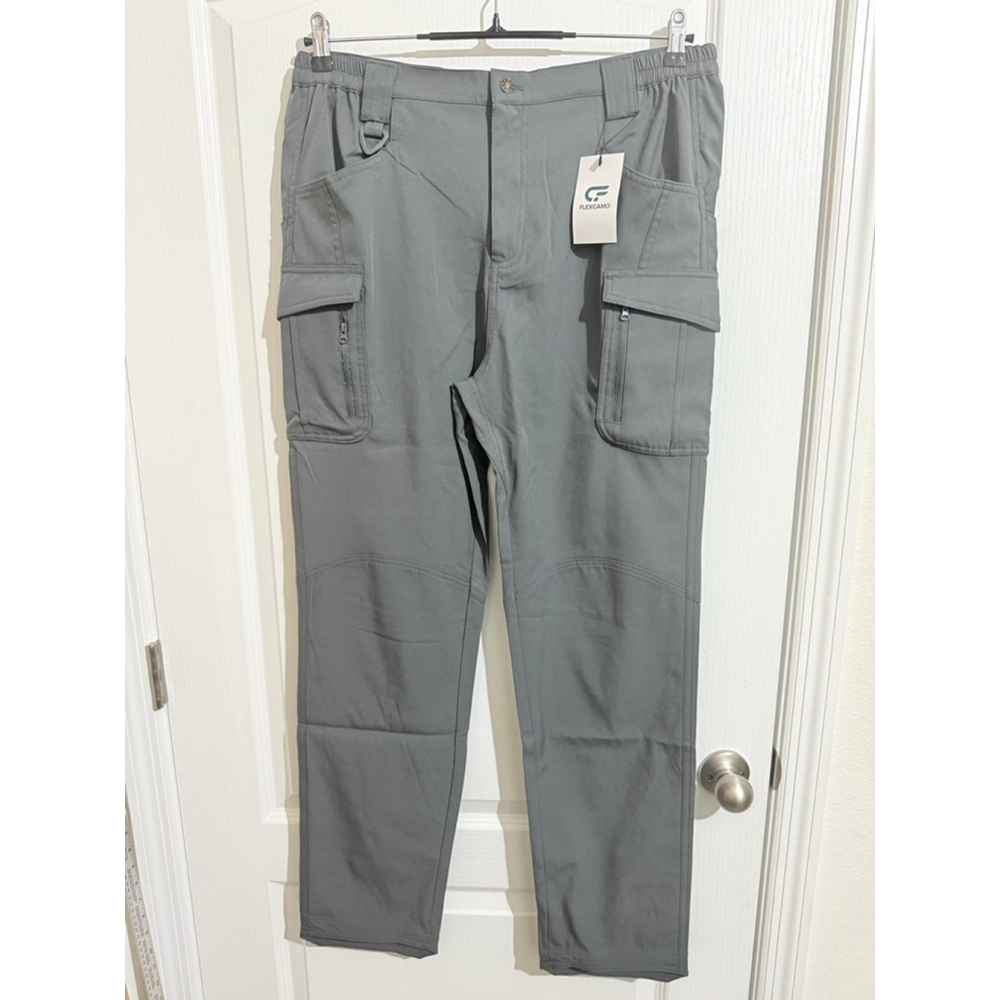Men's FLEXCAMO Gray Tactical Cargo Pants Waist 32